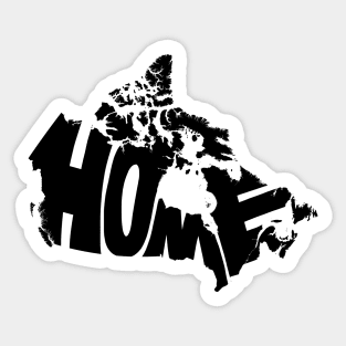 Canada Home black Sticker